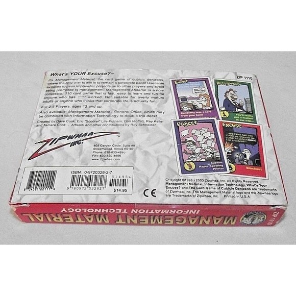 Office Management Material Card Game Cubicle Humor Playing Info Technology Fun - Picture 2 of 3